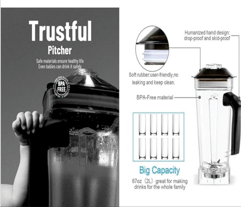 Jyomix Power Blend Plus Commercial Blender2000W